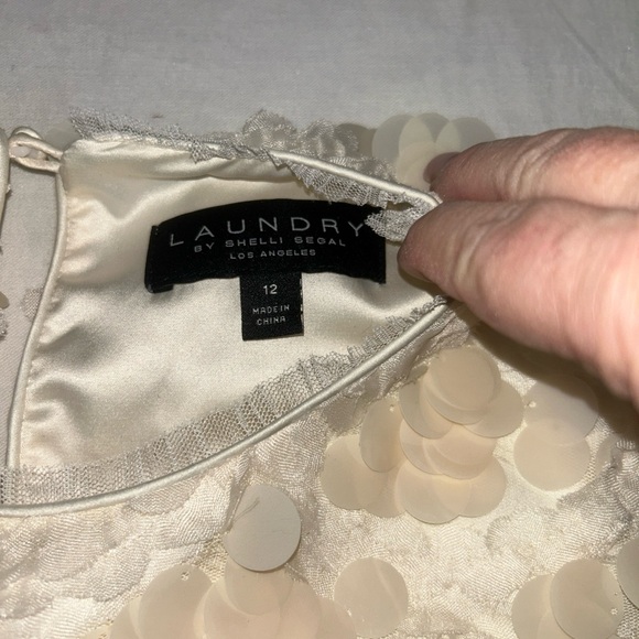 Laundry By Shelli Segal Cream Dress - Picture 8 of 10